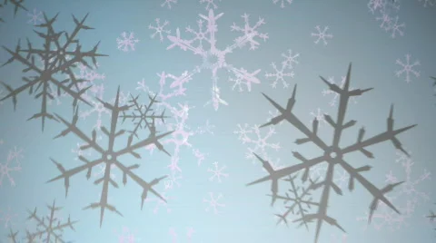 HD SnowflakesFlyThru loop Stock-Footage 585974
