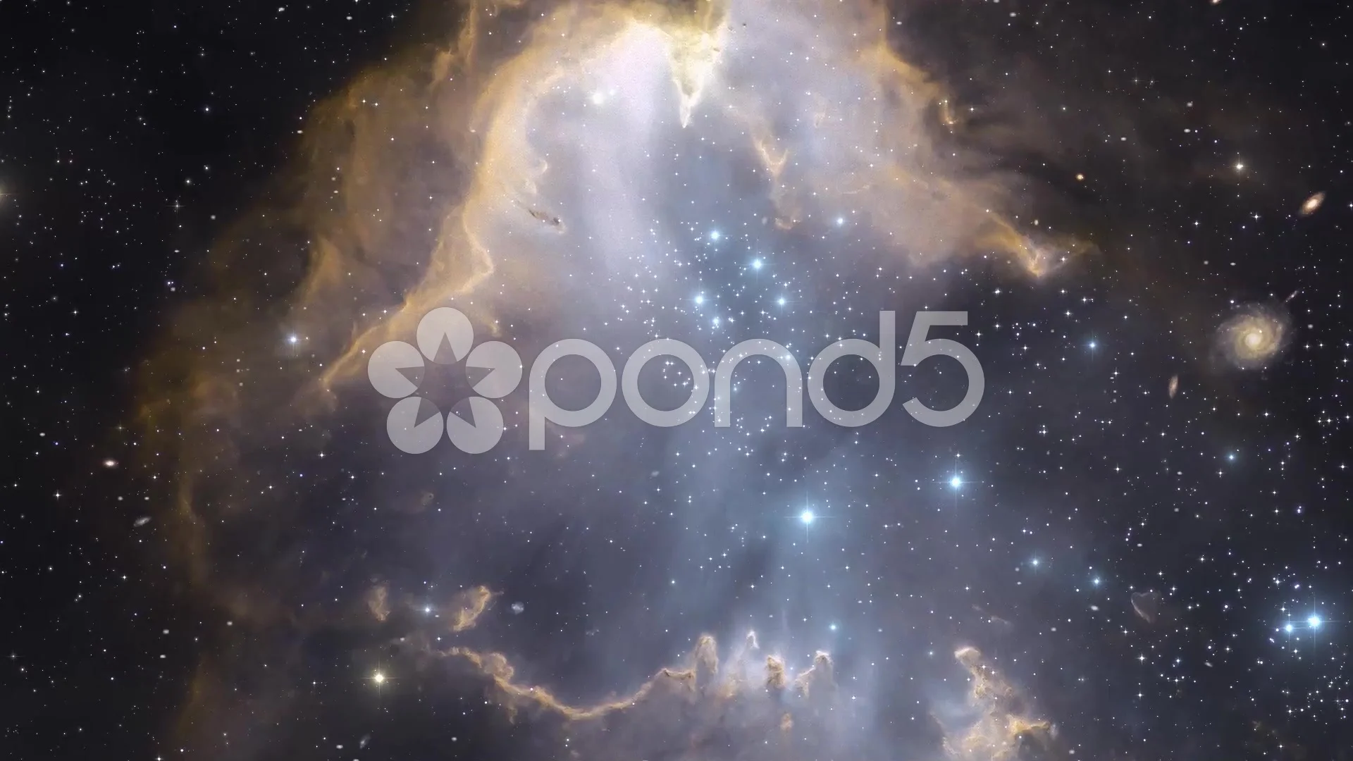 nebula flight through the cosmic clouds , Stock Video
