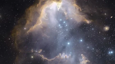 HD Space Stars Flight Cosmic Universe Nebula Stock Footage