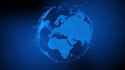 HD Spinning Globe-01 Stockbeeldmateriaal 47933408