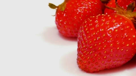 HD - Strawberry slide close-up Stock Footage 7730400