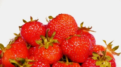 HD - Strawberry_rotation Stock Footage 8114131