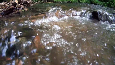 HD Stream Flowing SloMo 15Secs Stock Footage 132093312