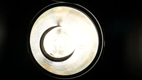 HD Studio barn door light at end with start zoom in motion Stockbeeldmateriaal 162617188