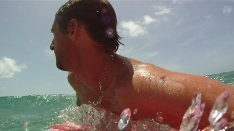 HD Surfing Snap POV Stock Footage 840980