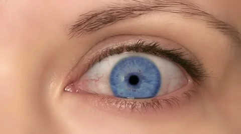 HD - Surprised the woman's eye Stock Footage 18194251