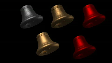 HD Swinging Bells Stock Footage 396902