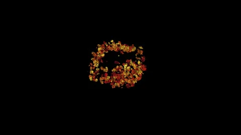 HD: Swirling Fall Leaves Stock Footage 32845717