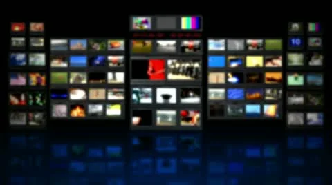 HD - Television studio. Blurred background with reflection Stock Footage 22326216