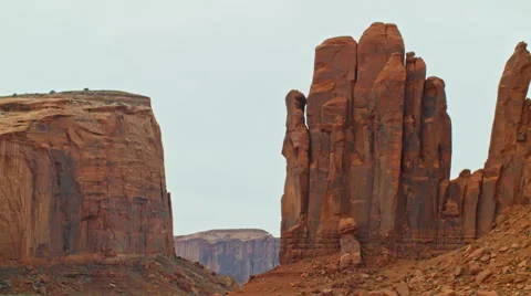 HD Tilt of Monument Valley Video stock 46595620