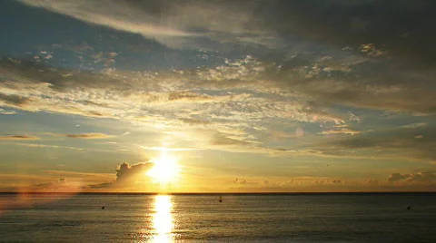 HD time lapse clip, sunset over the atlantic ocean... Stock Footage 96543