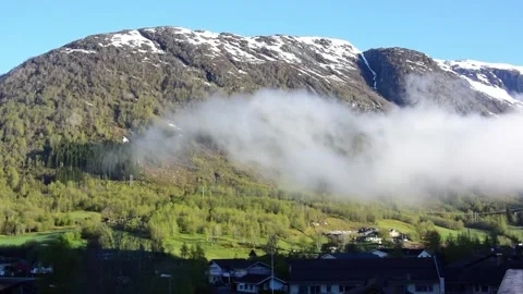 HD Time lapse of clouds, Skei i Jølster, Sunnfjord, Sogn og Fjordane, Vestland, Stock Footage 195091790