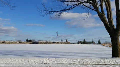 HD Time Lapse in Rome, New York over Fort Stanwix Stock Footage 103243597