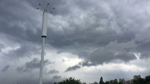 HD Time lapse: Storm clouds time-lapse in the typhoon Sky. Stock Footage 91898146