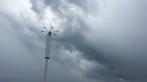 HD Time lapse: Storm clouds time-lapse in the typhoon Sky Stock Footage 91898212