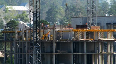 HD Timelapse of the construction site Video stock 908139