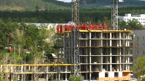 HD Timelapse of the construction site Video stock 908151