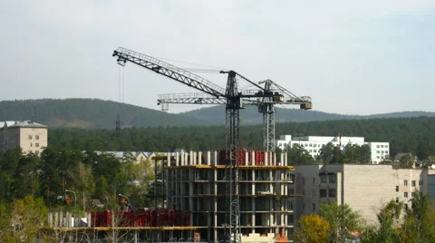 HD Timelapse of the construction site Video stock 908241