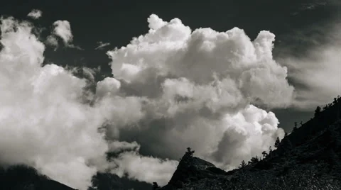HD: Timelapse of monsson clouds over himalaya. Stock Footage 38797961