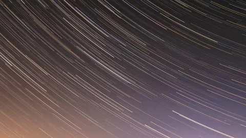 HD Timelapse Night Sky. Star Lines Move In Sky. Unusual Stars Effect Sky. Star Stock Footage 201367438