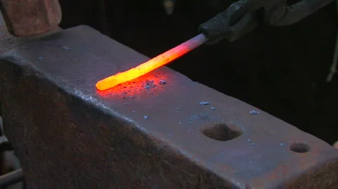HD Traditional blacksmith work, closeup Stock Footage 636915