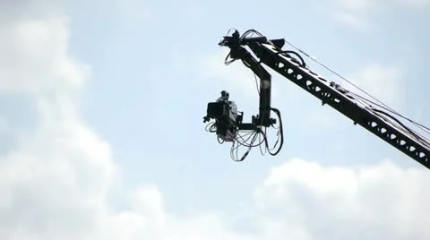 HD - TV camera crane Stock-Footage 11090199