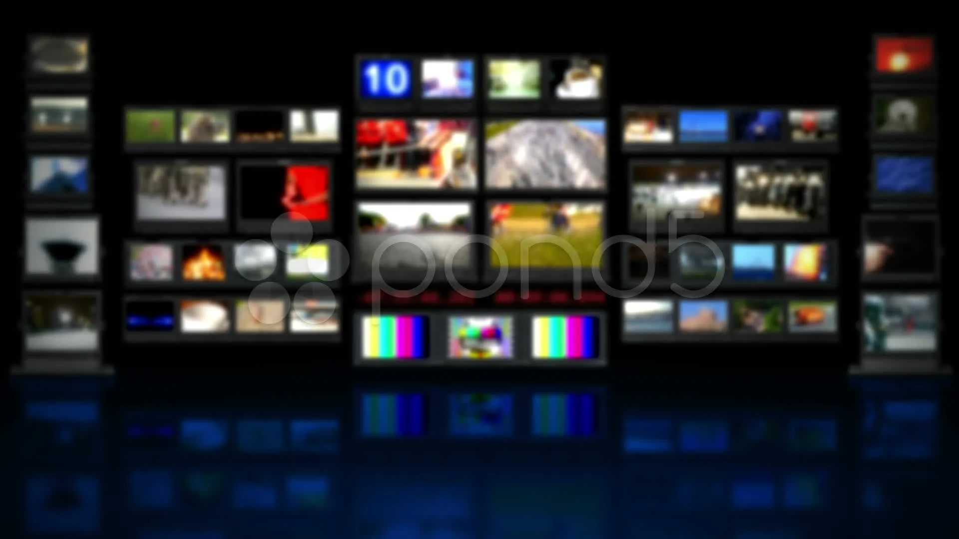 HD - TV studio. Blurred background with ... | Stock Video | Pond5