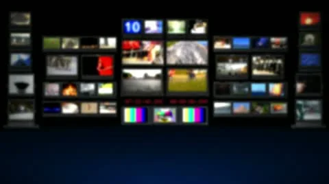 HD - TV studio. Blurred background Stock Footage 22238380