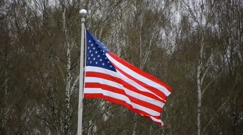 HD - USA Flag Видео 10909364