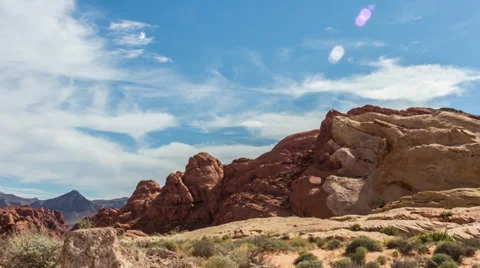 HD Valley of Fire Time Lapse Red Rocks Video stock 37568307