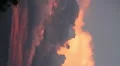 HD Vertical 1 Sunset lit clouds over desert mountains in timelapse HD 동영상