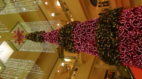 HD Vertical - Christmas Tree Stock Footage 989709