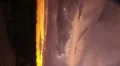 HD Vertical left - Orange sky with rain clouds after sunset time lapse HD Footage
