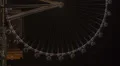 HD Vertical pan High Roller worlds largest Ferris wheel by night time lapse 50mm HD 동영상