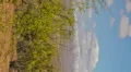 HD Vertical pan - Northern AZ snow capped mountains and clouds timelapse Video HD