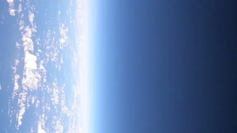 HD vertical portrait aerial view time lapse fly over clouds and ocean Stock Footage 101768989