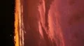 HD Vertical right Deep red dusk monsoon clouds with rain HD 동영상