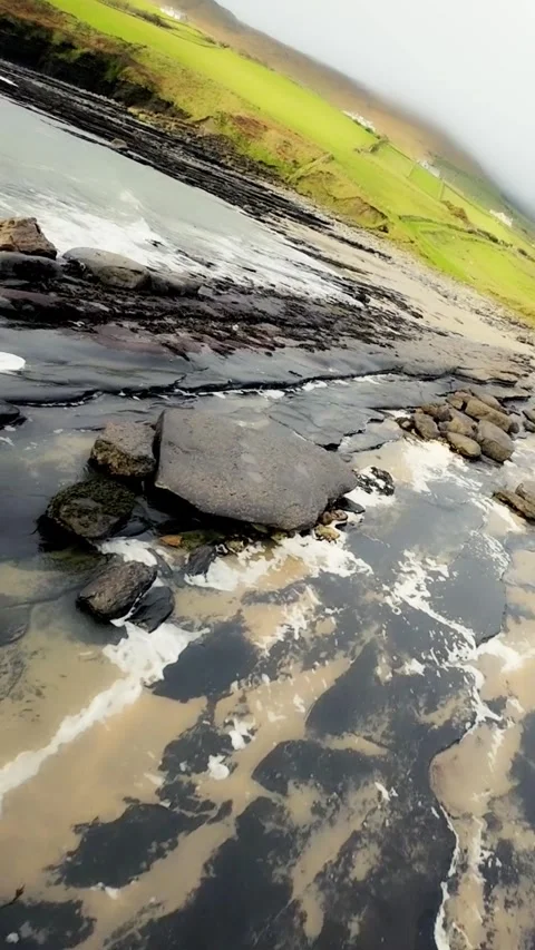 HD Vertical Shot of Cyber Alien Woman in Blue Video stock 321401459