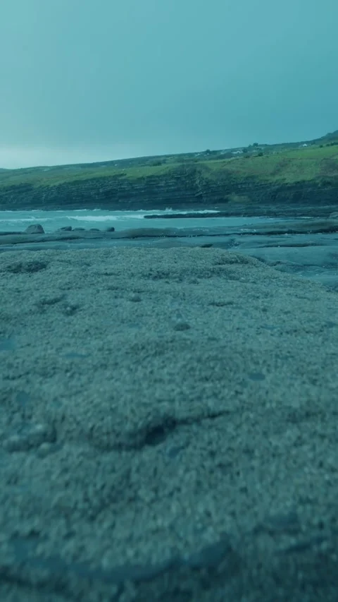 HD Vertical Shot of Cyber Alien Woman in Blue Stock Footage 321401766