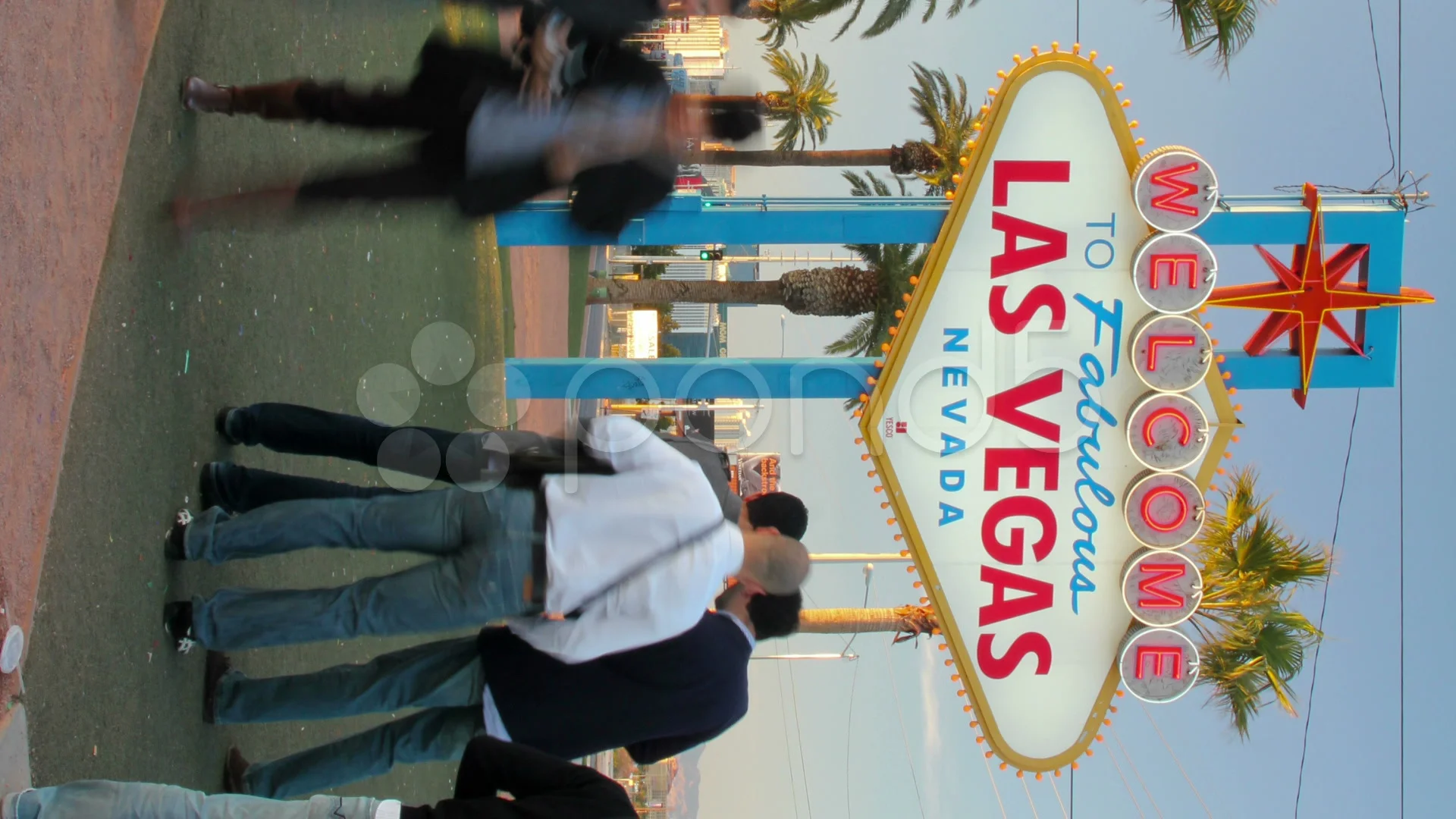 Las Vegas Blvd Sign - Stock Video Footage - Dissolve