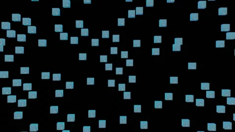 HD Video Of 3D Abstract Wire texture color changing Cubes Animated. Stock Footage 141200768