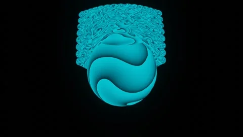 HD video of abstract seamless movement and shape changing animation. Stock Footage 137550109