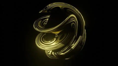 HD video of abstract seamless rotating 360 animation loop of 3D render object. Stock Footage 136402789