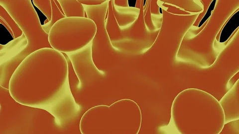 HD Video Animation Of Closeup view of Coronavirus 2019. Stock Footage 137689909