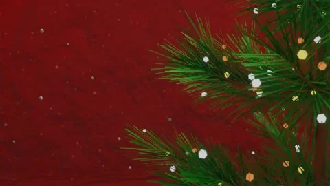 HD video of Christmas motion background, with rotating trees and falling snow. Stock Footage 144587080