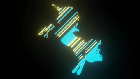 HD video of lining texture or pattern formation on the majestic unicorn. Stock Footage 139053693