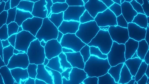 HD video seamless loop animation of a plasma blue color wireframe energy field. Stock Footage 137429045