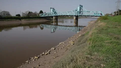 HD video of the spring tidal bore on the river Dee estuary, North Wales Stock Footage 151457071