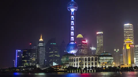 HD View of Oriental Pearl Tower  Stock Footage 39648018