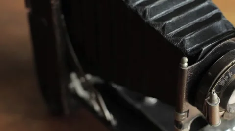 HD Vintage Photo Camera Stock Footage
